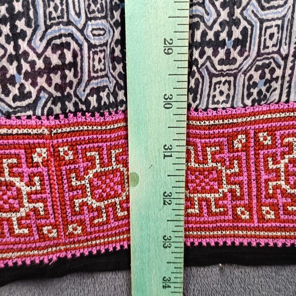 Joie Tank Top Women Small Gray Sleeveless Boho Flowy Cami Blouse Red Trim - Picture 6 of 7